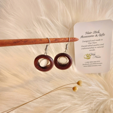 HOA TAI GỖ ĐÍNH HẠT ĐÁ 17