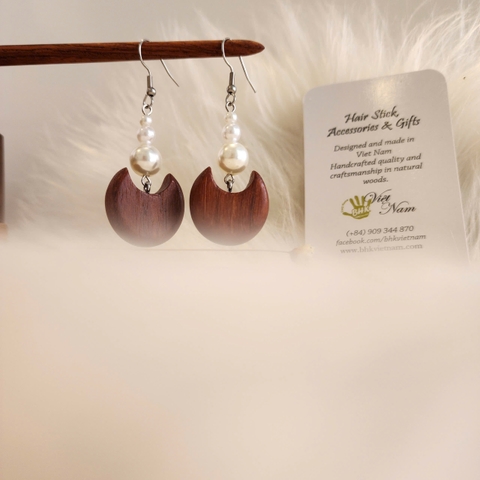 HOA TAI GỖ ĐÍNH HẠT ĐÁ 14