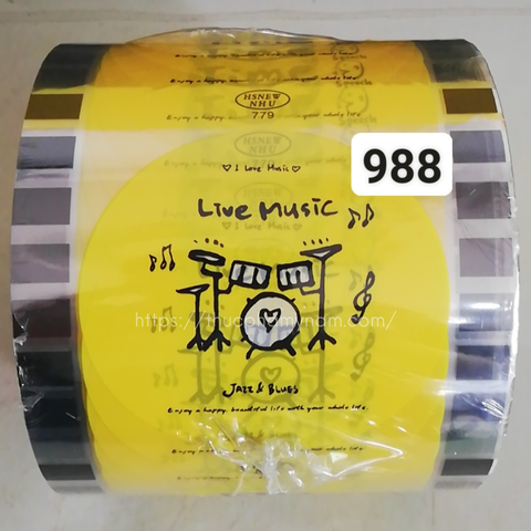 Cuộn màng dập cốc trà sữa tím số 2