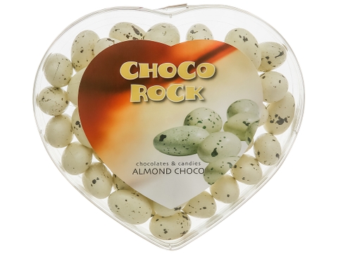 Socola chocorock dạng trứng (hạnh nhân) bao bì trái tim 250g
