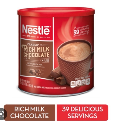 Bột cacao chocolate Rich Milk Nestle 787.8g