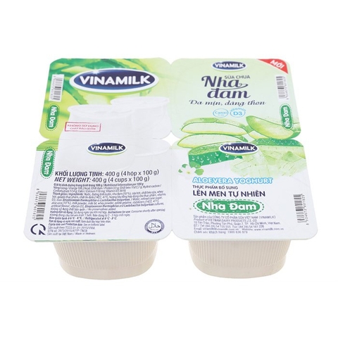 Sữa chua không đường Vinamilk 100g*4