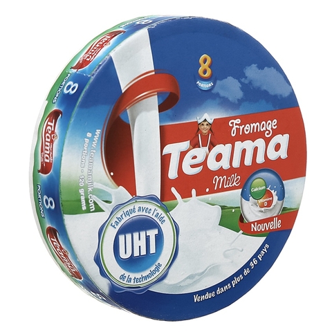 Phô mai 8 miếng Teama 120g (36 Hộp/T)