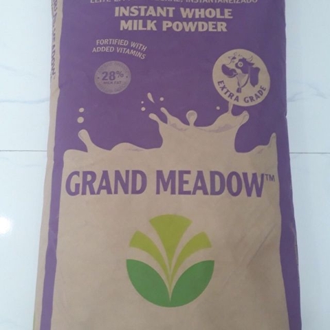 Sữa bột nguyên kem Grand Meadow 25kg (Sữa bột tan nhanh) New Zealand