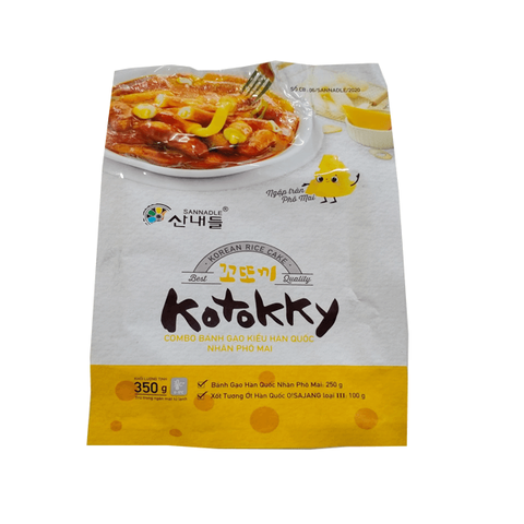 Combo bánh gạo Hàn Quốc nhân phô mai 350g