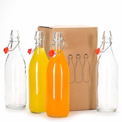 Chai gọng sắt vuông 1000ml