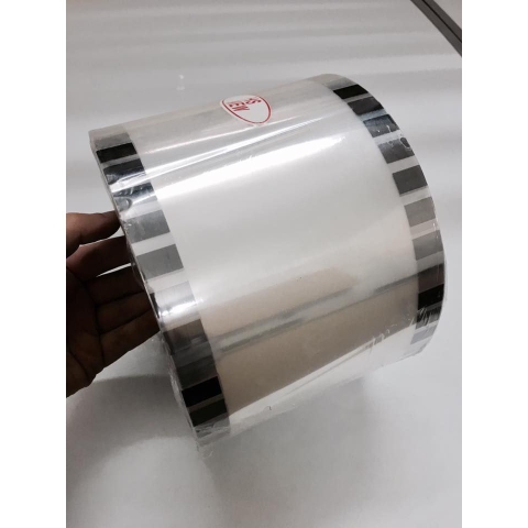 Cuộn màng ép dập cốc trong suốt 2400 cái