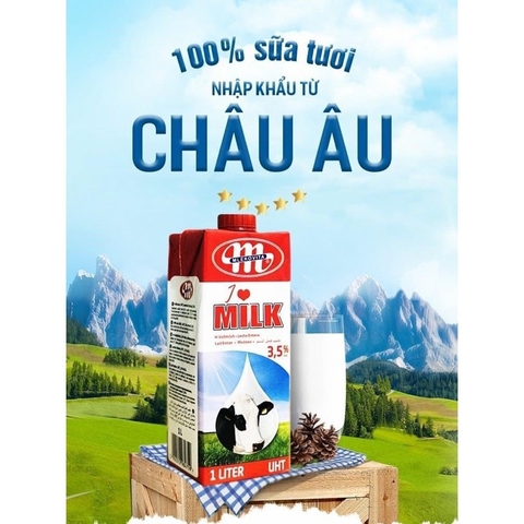 Sữa tươi Mlekovita I Love Milk full cream 1L