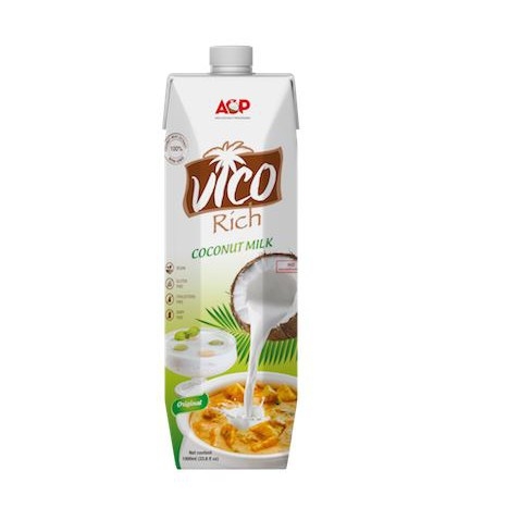 Nước cốt dừa nguyên chất Vico 1L (12 Hộp/T)