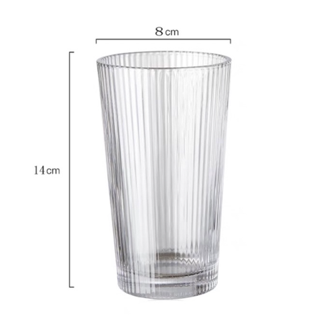Ly thủy tinh Delisoga Studio Stripes Rock Glass 410ml