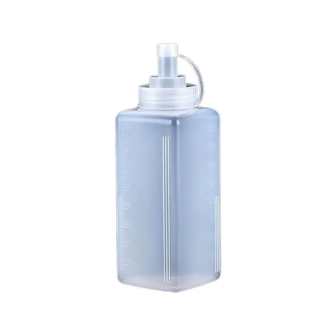 Chai sốt nhựa VUÔNG cao cấp vòi rộng 800ml