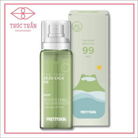 Xịt Khoáng Rau Má Prettyskin The Pure Jeju Cica