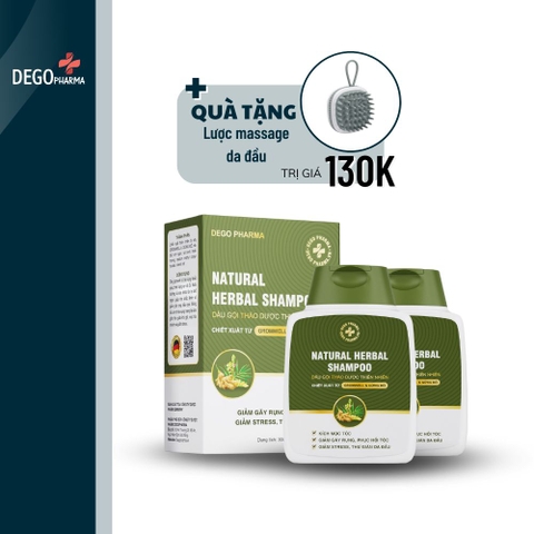 Combo dầu gội & dầu xả Gừng đỏ hỗ trợ giảm rụng tóc, giúp tóc chắc khỏe