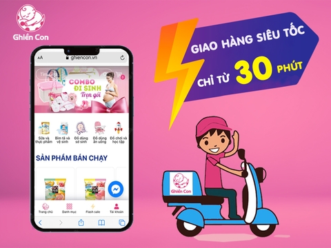 Giao hàng siêu tốc chỉ từ 30 phút