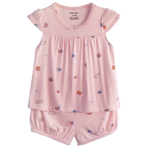 Bộ UalaRogo 18-24M ba lỗ 2022 - Hồng