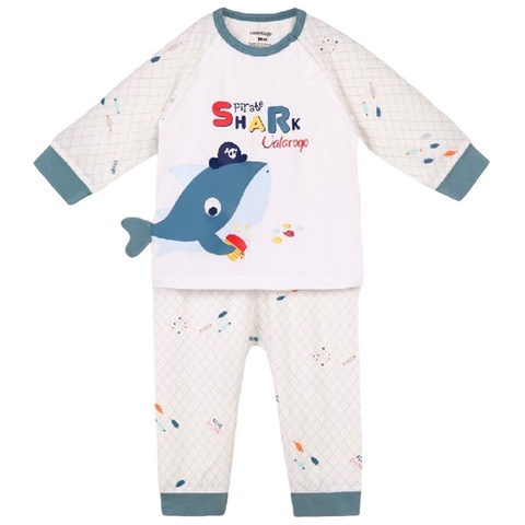 Bộ UalaRogo 36M họa tiết Cá 2046 -  Xanh