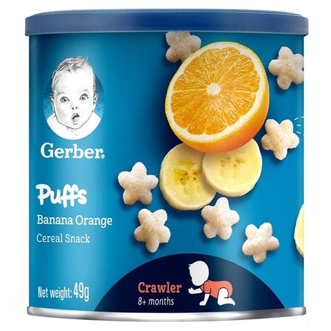 Bánh ăn dặm Gerber Puffs Cam Chuối