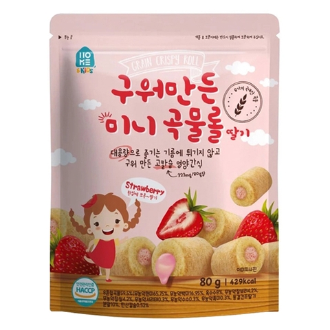 Bánh cuộn ngũ cốc Homecook vị dâu cho bé từ 7 tháng tuổi 42g