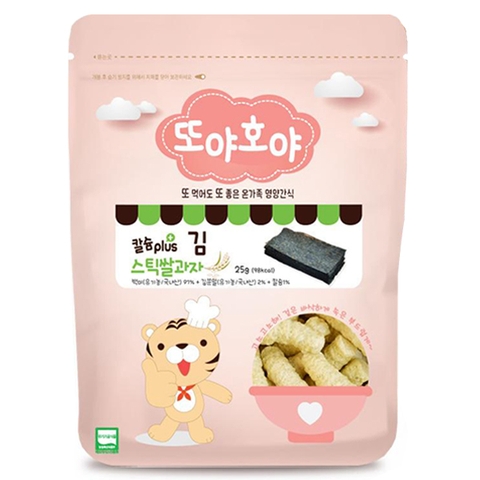 Bánh gạo que Organic HQ - Vị Rong biển canxi - 7M+