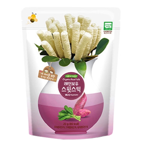 Bánh gạo que hữu cơ Farm To Family vị khoai lang 6M+