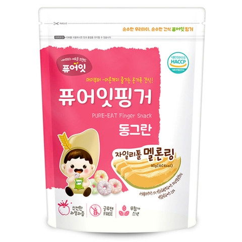 Bánh gạo lứt dạng vòng Neabro vị dưa lưới 6M+
