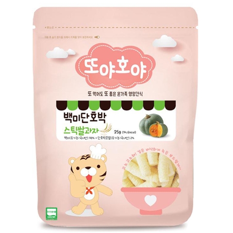 Bánh gạo que Organic Hàn Quốc - Vị bí đỏ 7M+