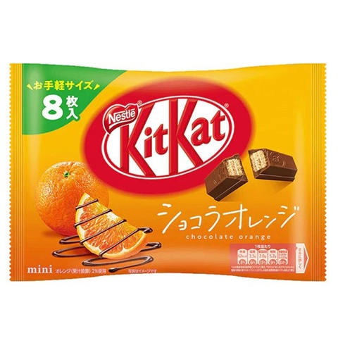 Bánh Kitkat Nestle socola vị cam 3Y+ 104g