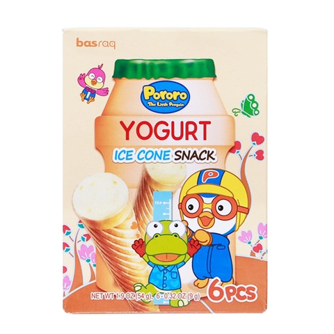 Bánh kem ốc quế Pororo vị sữa chua 1Y+ 54g