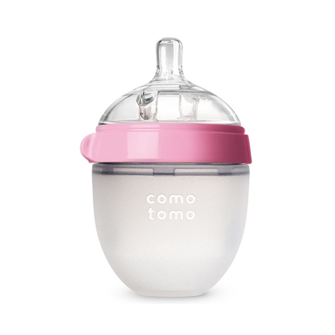 Bình sữa silicone Comotomo 150ml - Hồng