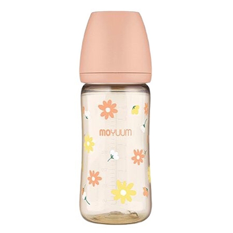 Bình sữa Moyuum PPSU họa tiết hoa 270ml