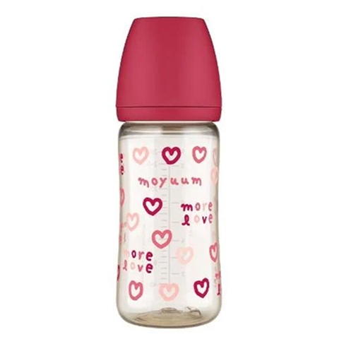 Bình sữa Moyuum PPSU họa tiết trái tim 270ml