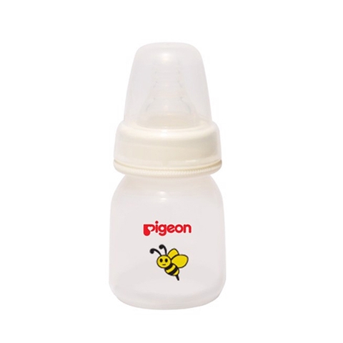 Bình sữa Pigeon nhựa PP cổ hẹp họa tiết 50ml