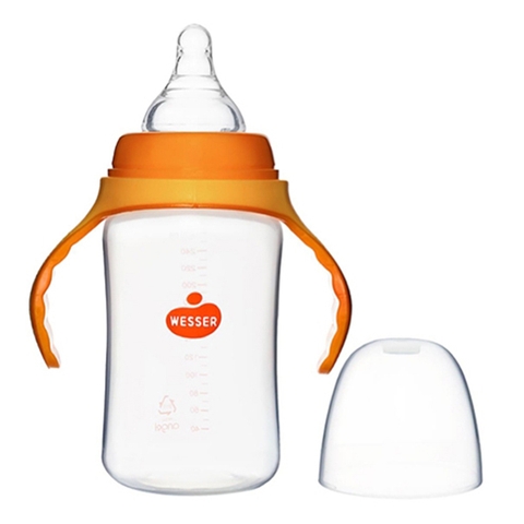 Bình sữa Wesser nhựa PP cổ rộng 260ml