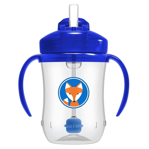 Bình tập uống Dr Brown's 360 độ 270ml - Xanh