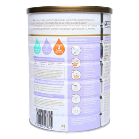 Sữa Blackmores số 2 (Úc) 6-12 tháng 900g