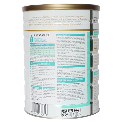 Sữa Blackmores số 1 (Úc) 0-6 tháng 900g