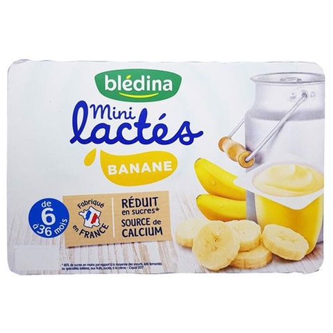 Sữa chua Bledina vị chuối cho bé từ 6 tháng tuổi 55g x 6 hộp