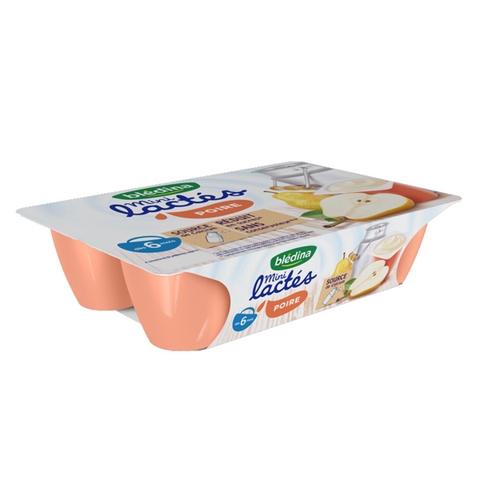 Sữa chua Bledina vị lê cho bé từ 6 tháng tuổi 55g x 6 hộp