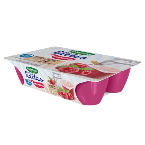 Sữa chua Bledina vị mâm xôi cho bé từ 6 tháng tuổi