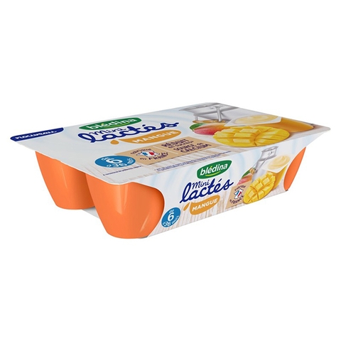 Sữa chua Bledina vị xoài cho bé từ 6 tháng tuổi 55g x 6 hộp