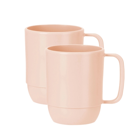 Bộ 2 cốc nước cao Amori 350ml - Cam nhạt