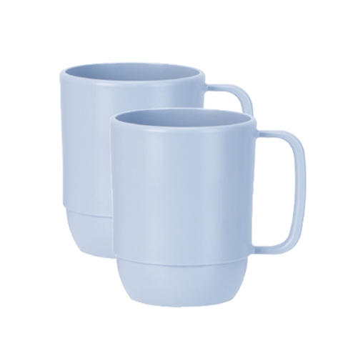 Bộ 2 cốc nước cao Amori 350ml - Xanh dương