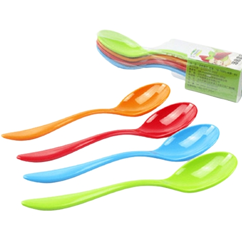 Bộ 4 thìa nhựa kèm hộp Inomata