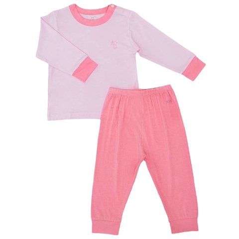 Bộ Nous 18-24M cài vai dài hồng