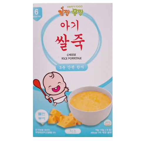 Cháo ăn dặm Happy Food vị phô mai 120g