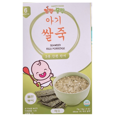 Cháo ăn dặm Happy Food vị rong biển 78g