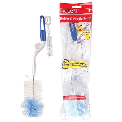 Cây súc rửa bình và núm vú Pigeon xoay 2 chiều