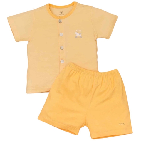 Bộ Nous 9-12M cài thẳng cộc Petit vàng