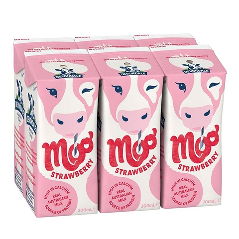 Sữa tươi tiệt trùng Devondale Dâu 200ml