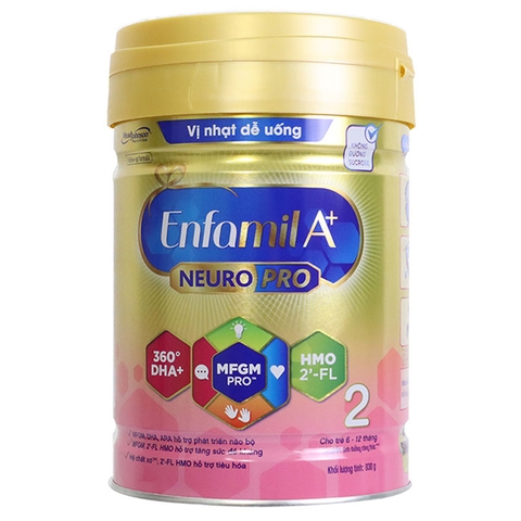 Sữa Enfamil A+ NeuroPro số 2 6-12 tháng 830g